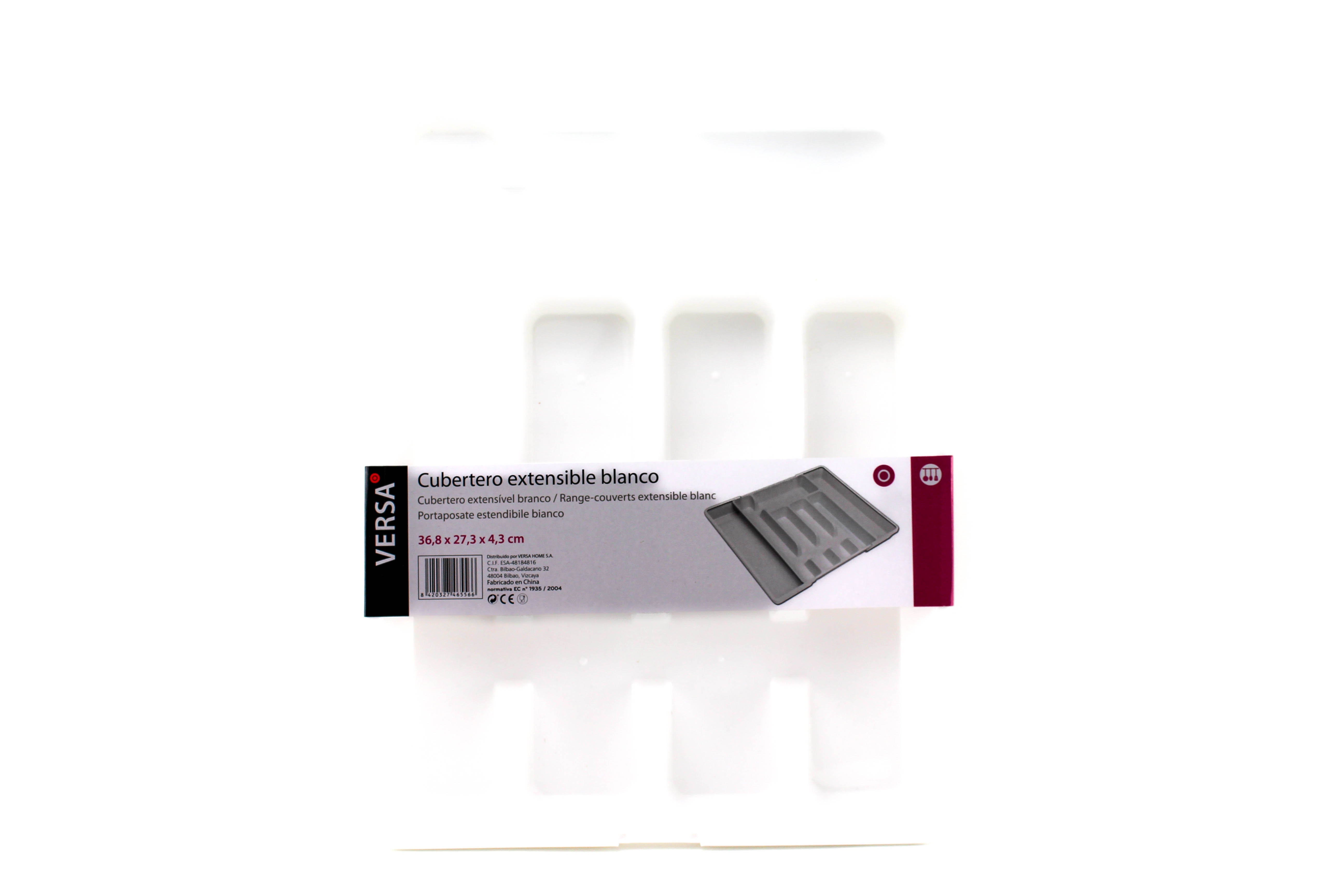 Uitbreidbare Besteklade – Wit