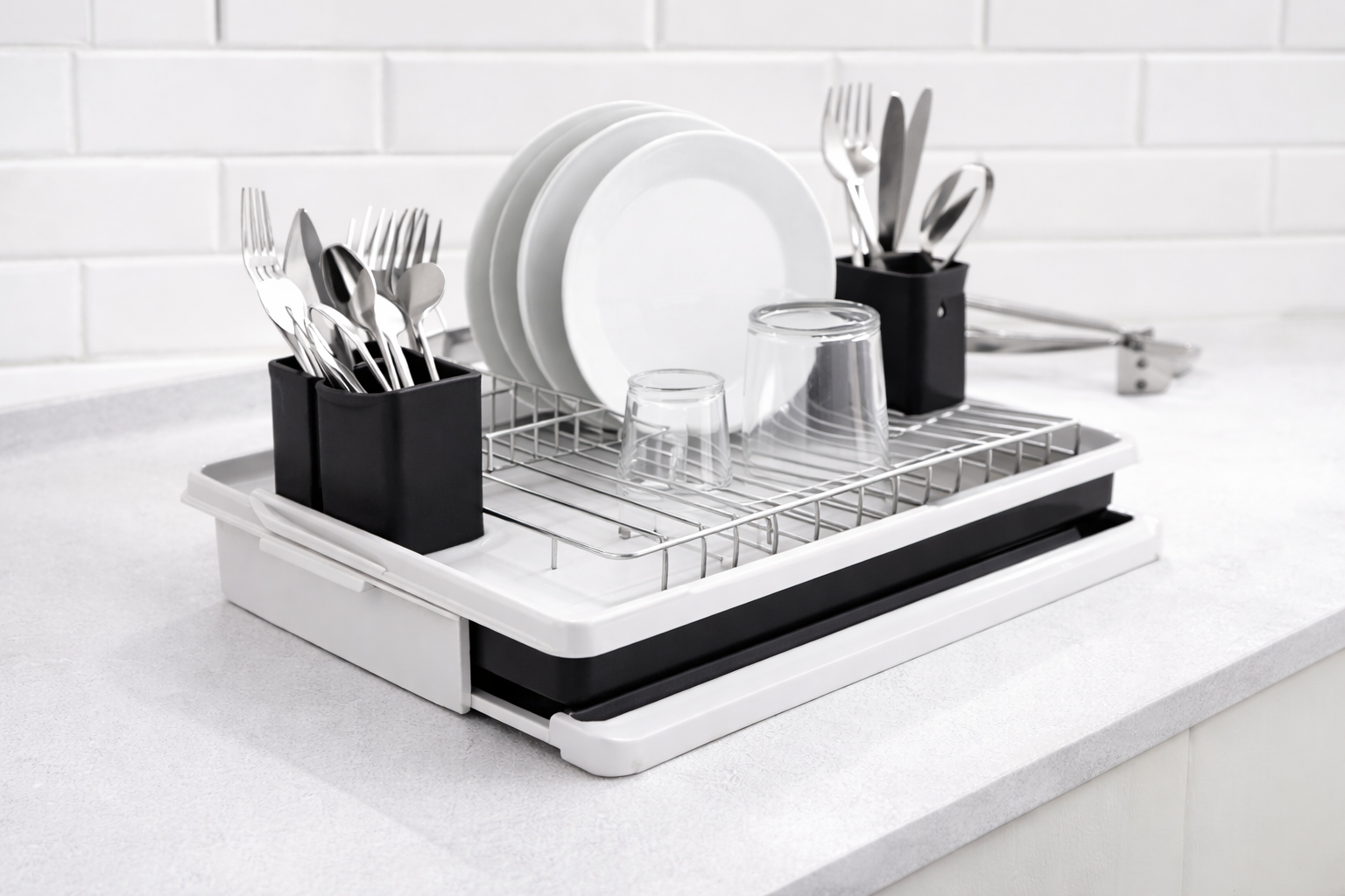 Afdruiprek met Uittrekbare Lekbak – Compact & Modern